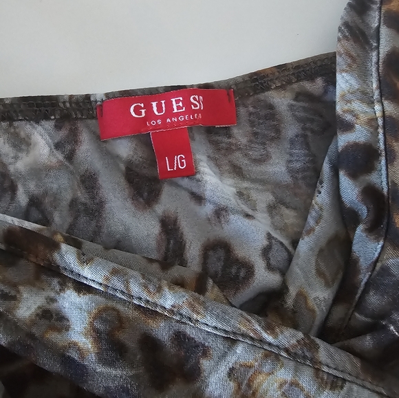 Nearly new Guess tank body suit Animal print size Large - Picture 3 of 3